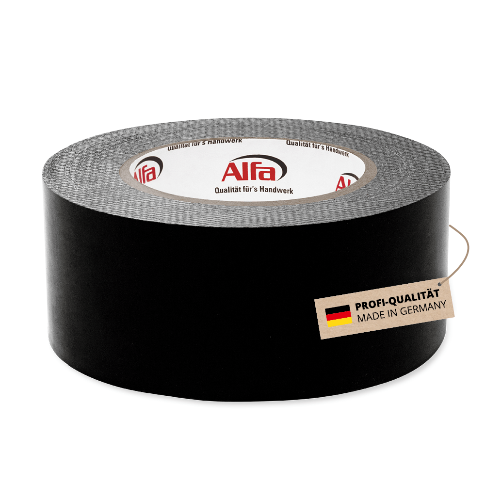 54x Alfa UV- Black (Fassadenband) 100mm x 25m Multiband Klebeband Unterspannbahn Made in Germany Fassadenbahn Windsperre Abdichtung Abdichtungsband