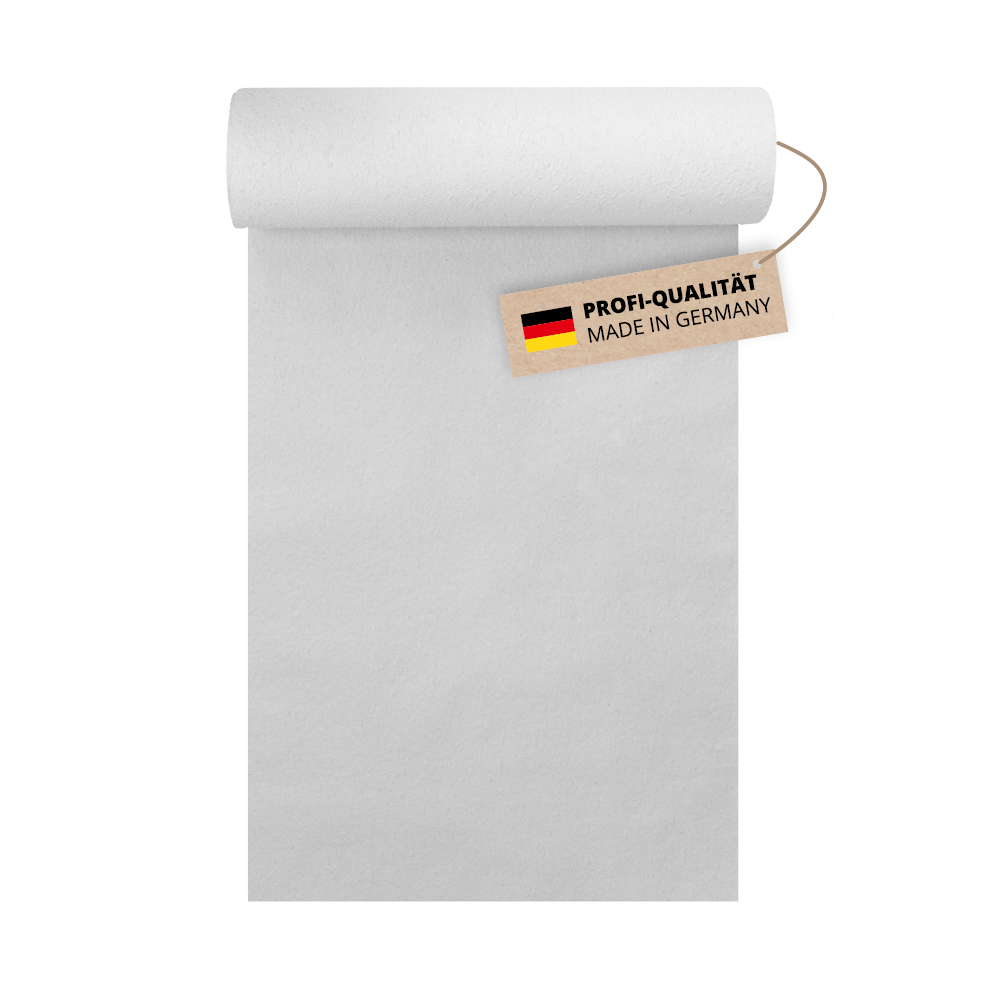 17,75 m² Rauhfaser Tapete PRO 52 Körnung grob weiß Raufasertapete Made in Germany Tapete Fototapete Vliestapete Tapezieren Allergikerfreundlich Die