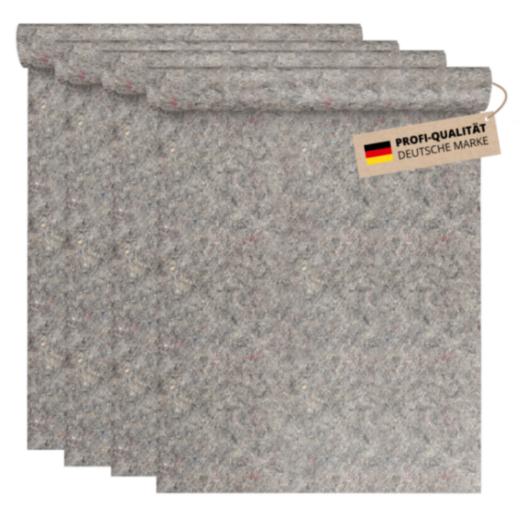 4x Alfa Schutzvlies 300 g/m² 2 m x 25 m Begrünungen Umkehrdächer Gründach Gartenvlies Dachbegrünung Bewässerungsvlies Drainagevlies Dachvlies