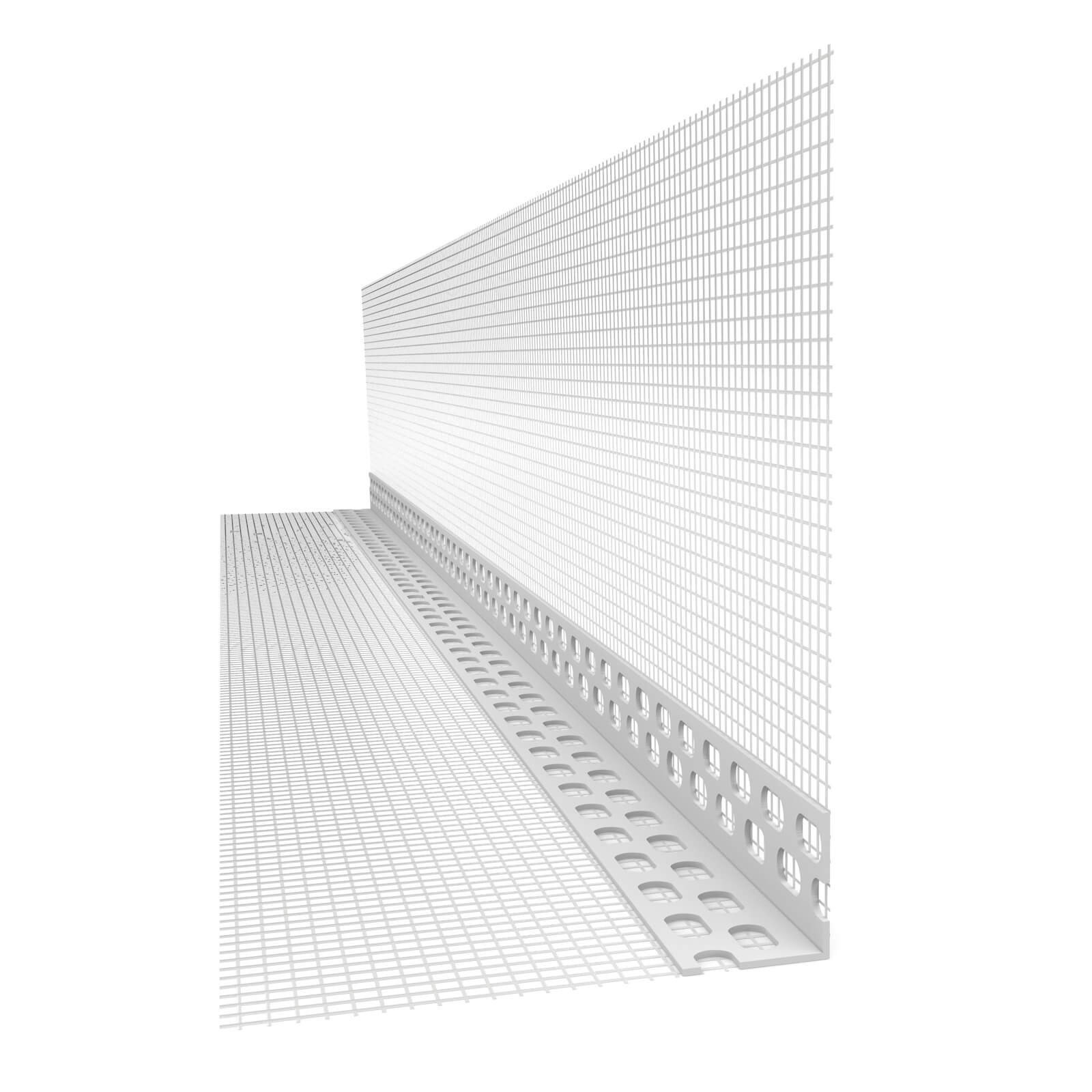 200x Alfa Gewebewinkel (WDVS-Gewebe) - 100 mm x 150 mm x 2,5 m Laibungen Ecken Fenster Türen Gewebeeckwinkel Eckwinkel Kantenschutz Putzwinkel