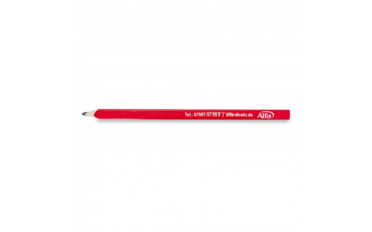 Zimmermannsbleistift 25 cm - hochwertiger, eckig-ovaler Allrounder-Bleistift
