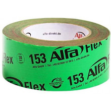 Alfa Flex Folienklebeband / Hochleistungsklebeband 50 mm x 25 m - 1 - Für Dampfbremsen, Dampfsperren und Dachfolien, geschmeidiges Folienklebeband für das dauerhaft luftdichte Verkleben - Fliegengitter Reparatur