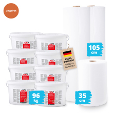 Alfa Flachdachabdichtung FLEX Set 4 - 40 m² - Ziegelrot