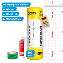 SPARSET 100 mm Klemmfilz mit hervorragender Wärmedämmung (WLG 035) - Standardansicht