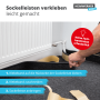 Doppelseitig klebendes Sockelleistenklebeband eignet sich hervorragend für Sockelleisten und mehr