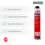 Vorteile des schwer entflammbaren B1 Brandschutzschaum 750 ml