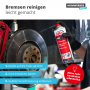 Anwendungsbild: Alfa Bremsenreiniger reinigt verschmutzte Bremsscheiben effektiv.
