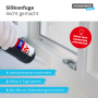 Silikonkautschuk Dichtmasse zum Abdichten von sämtlichen Anschluss- und Dehnungsfugen im Innen- und Außenbereich.