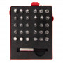 Metallkassette - Hochwertige, 31-tlg. Profi Bit Box inkl. Bit-Halter