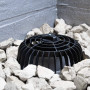  Universell einstellbarer, UV-beständiger Kiesfangkorb für DN70 – DN200