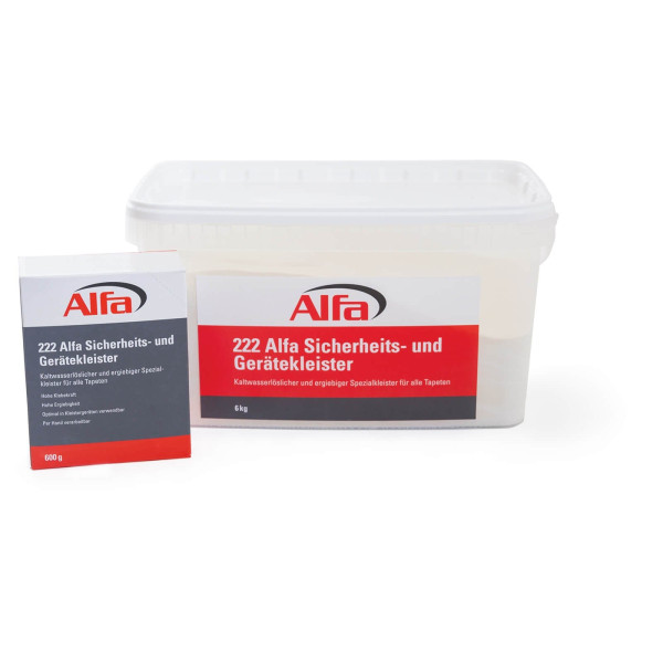 Alfa Sicherheitskleister und Gerätekleister