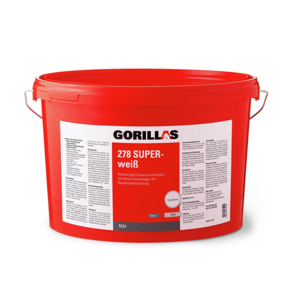 Gorillas SUPERweiß (Dispersionsfarbe) 12,5 Liter