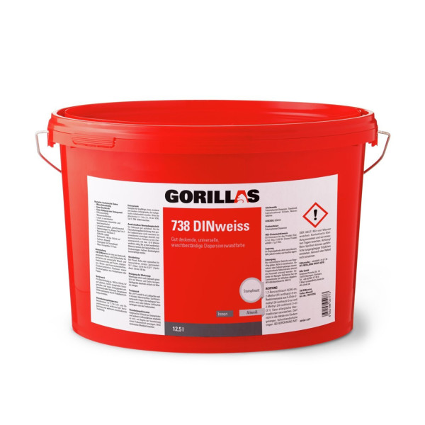 Gorillas DINweiss (Dispersionswandfarbe) 12,5 Liter