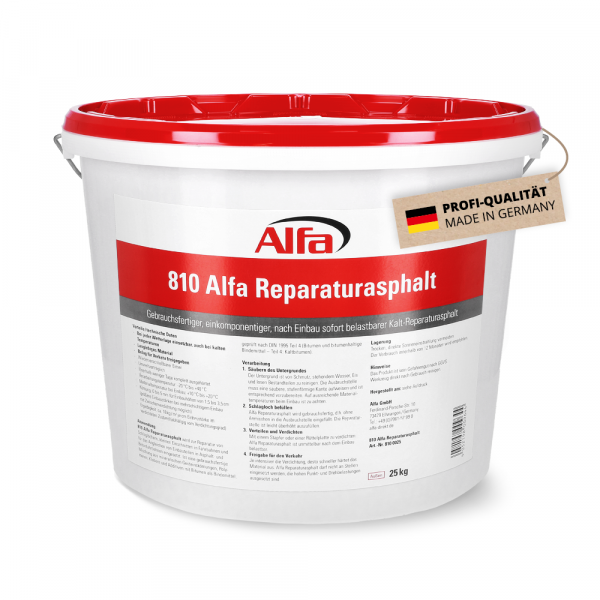 Alfa Kaltasphalt Reparaturasphalt