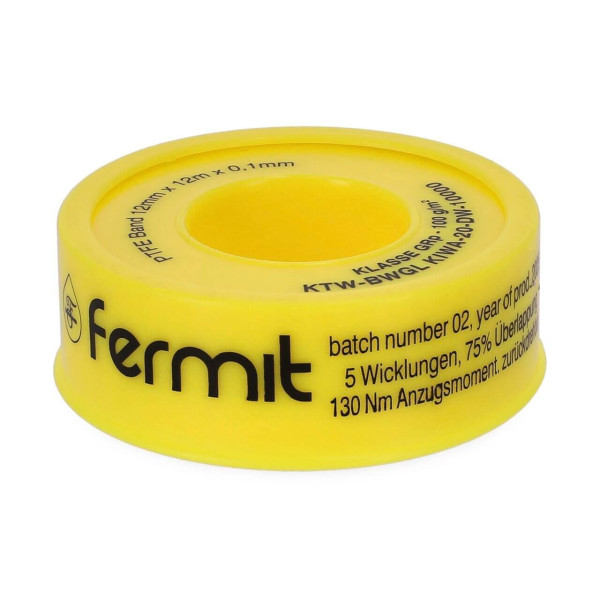 Fermit PTFE-Band GRp 12 mm x 12 m - 20 Stück