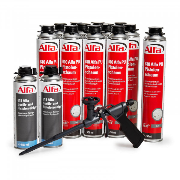 Alfa Pistolenschaum Set