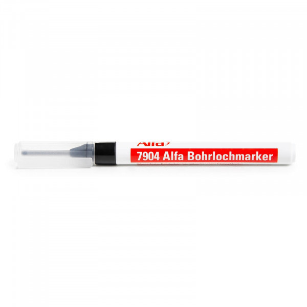 Alfa Bohrlochmarker schwarz