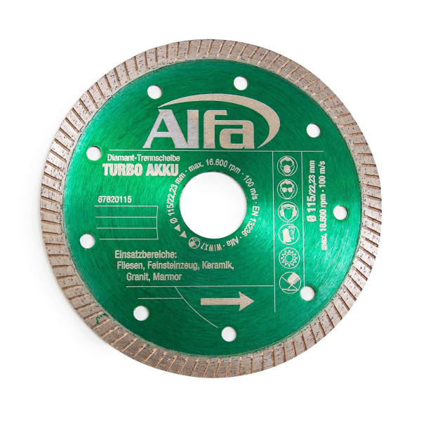  Alfa Diamant-Trennscheibe TURBO SPRINT