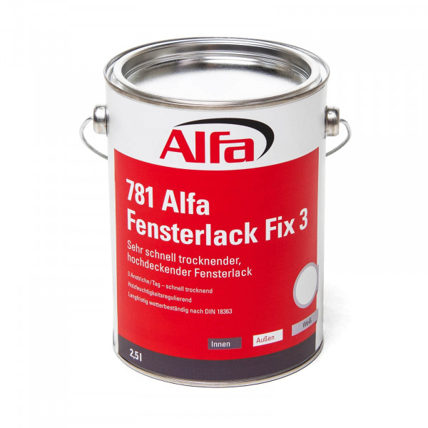 Alfa Fensterlack Fix 3 - 2,5 Liter