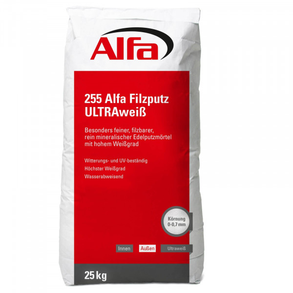 Alfa Filzputz ULTRAweiß