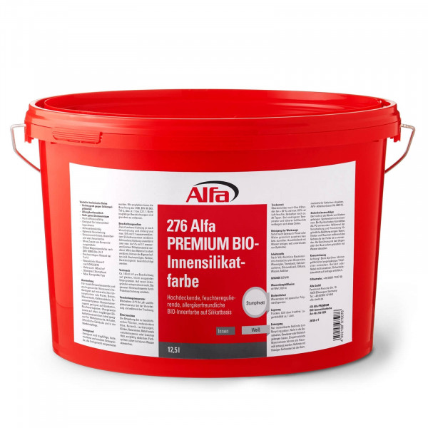 Alfa PREMIUM BIO-Innensilikatfarbe 12,5 Liter