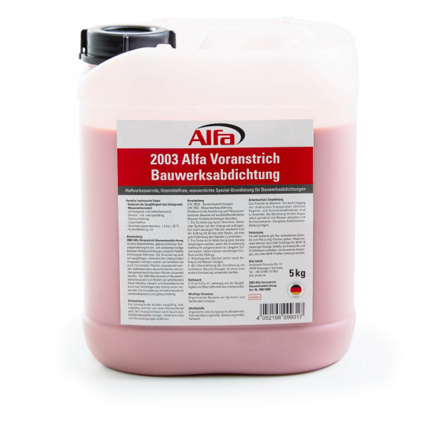 Alfa Voranstrich Bauwerksabdichtung