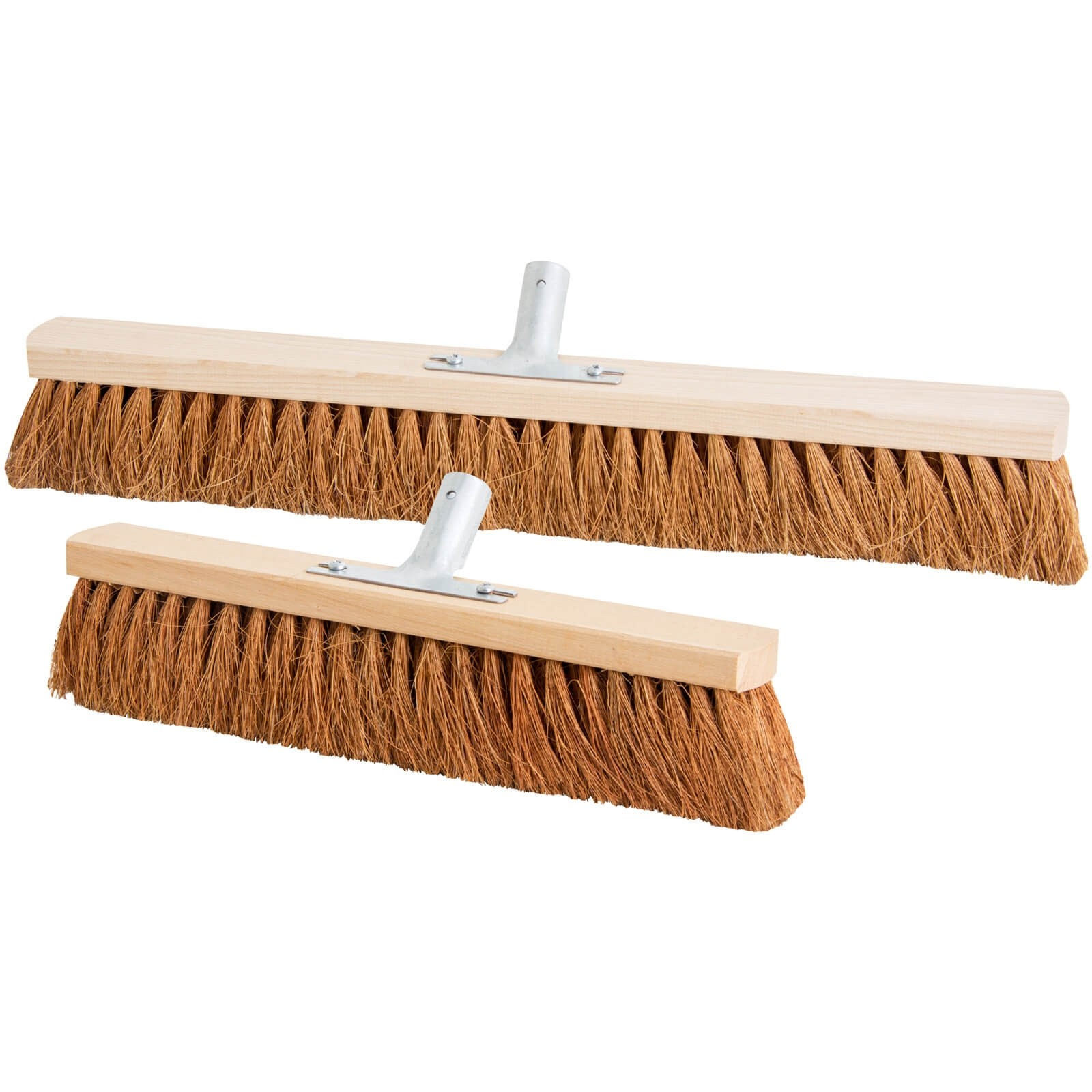 10 x Alfa Kokosbesen aus Holz für trockene Flächen