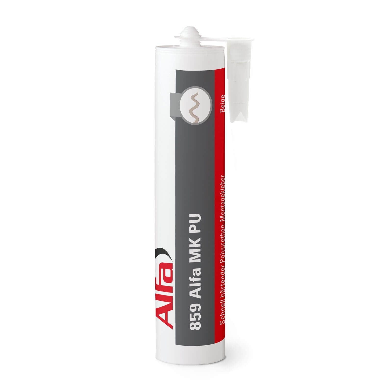1x Alf MK PU - Montagekleber | 310 ml - Kartusche | Polyurethan-Montagekleber | Schnell aushärtender PU-Kleber | Aluminium-Fenster- und Türenmontage |