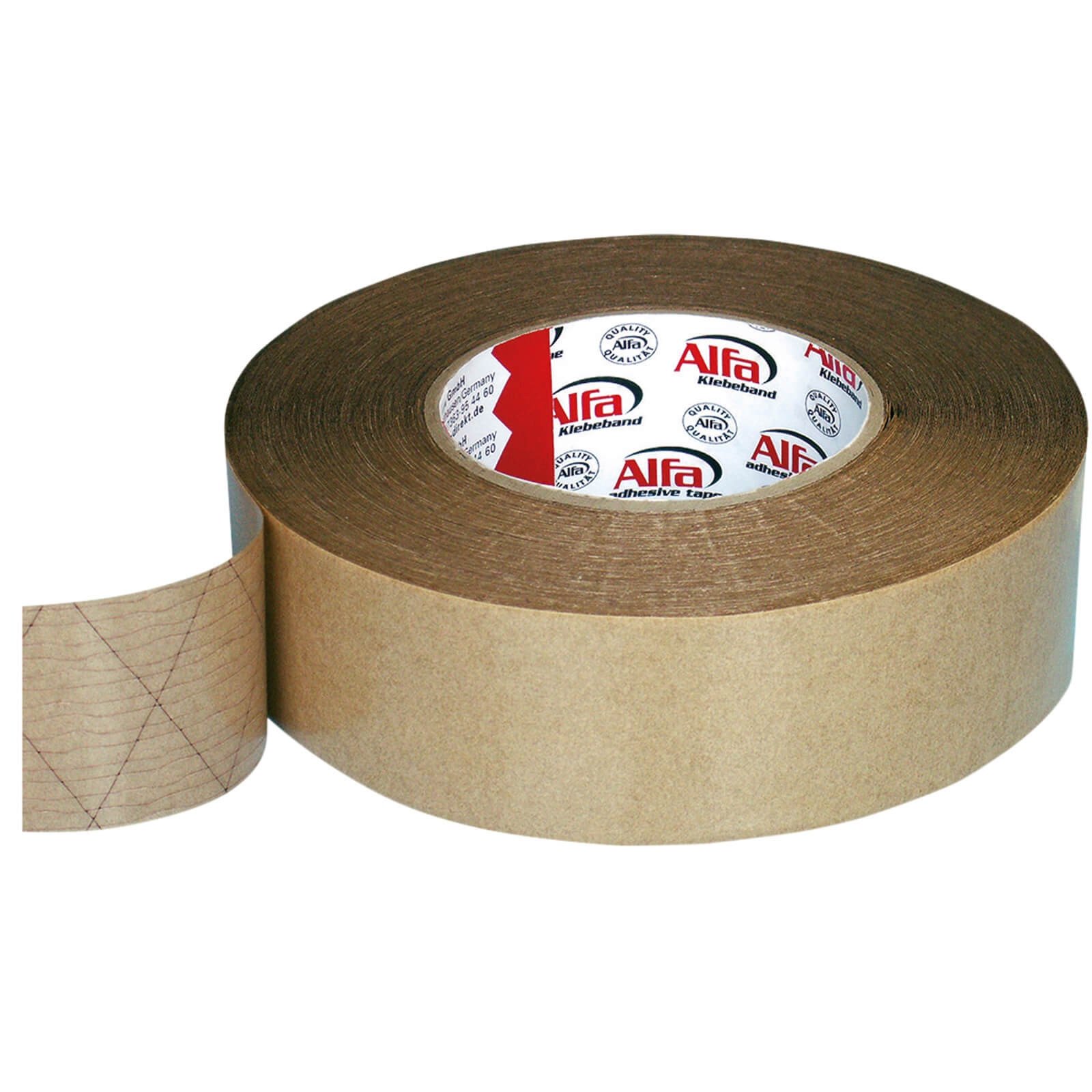 6 x Alfa Rubtac50 | 50 mm x 50 m | Doppelseitiges Spezialklebeband für Sockelleisten aus Kautschuk | Made in Germany | Montageklebeband Kautschuk-