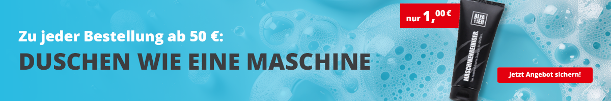 Duschen wie eine Maschine